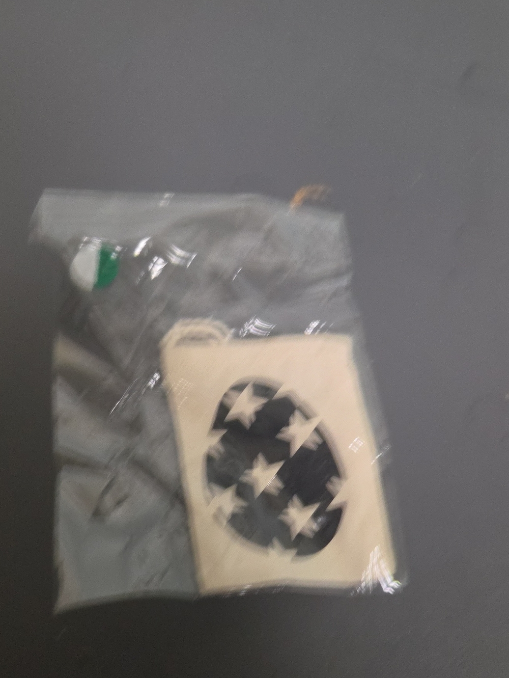 Gray Star-Print Phone Accessory Pouch